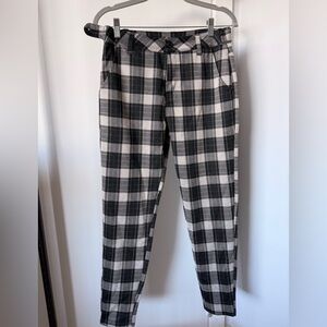 YoungLA Men’s Checkered Black and White Pants